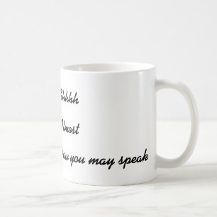 Shh jetzt können Sie lustige Kaffee-Tasse spreche Kaffeetasse