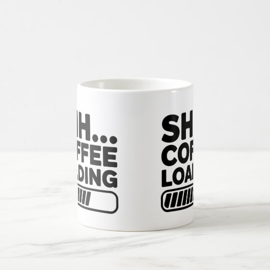 Shh.. Kaffeeladung Funny Coffee Tasse (Mittel)