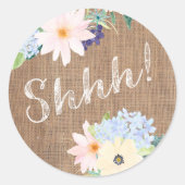 Shh! Leinwandspitze-Umschlag Aufkleber für (Vorderseite)