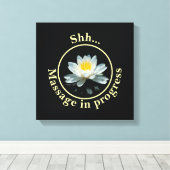 Shh Massage in Progress Leinwanddruck (Insitu (Holzboden))