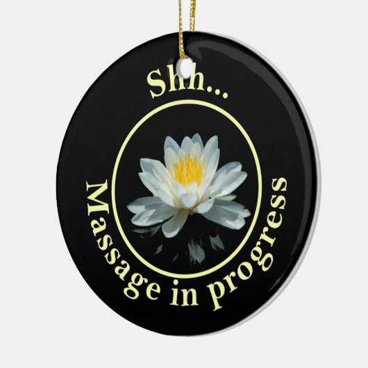 Shh… Massage laufend Keramik Ornament (Links)