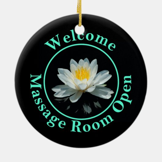 Shh… Massage laufend Keramik Ornament (Hinten)