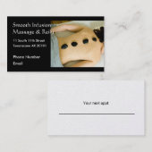 Shh Massage laufend, Warmsteinmassage Terminkarte (Vorne/Hinten)