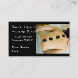 Shh Massage laufend, Warmsteinmassage Terminkarte