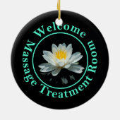 Shh… Massage-laufendes Tür-Zeichen Keramikornament (Hinten)