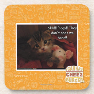 Shh!!! Piggy!! Getränkeuntersetzer