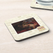 Shh!!! Piggy!! Getränkeuntersetzer (Linke Seite)