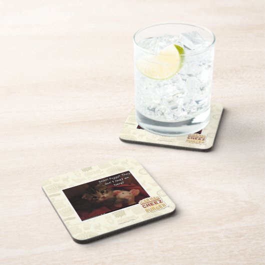 Shh!!! Piggy!! Getränkeuntersetzer (Rechte Seite)