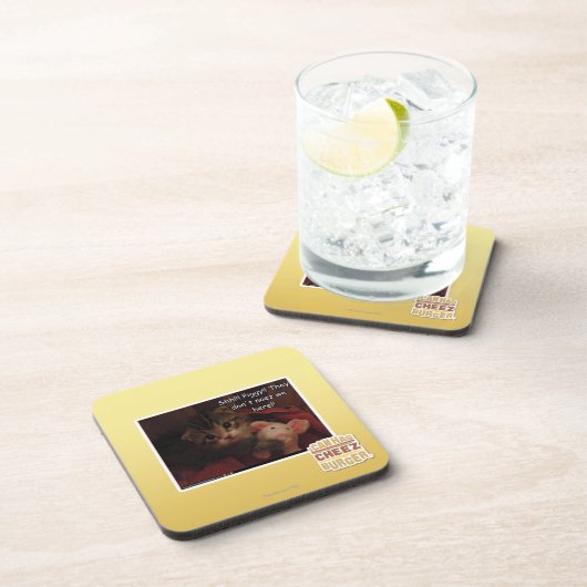 Shh!!! Piggy!! Getränkeuntersetzer (Rechte Seite)