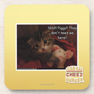 Shh!!! Piggy!! Getränkeuntersetzer