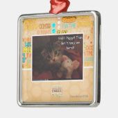 Shh!!! Piggy!! Silbernes Ornament (Links)