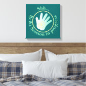 Shh Reiki Session im Gange Leinwanddruck (Insitu (Schlafzimmer))