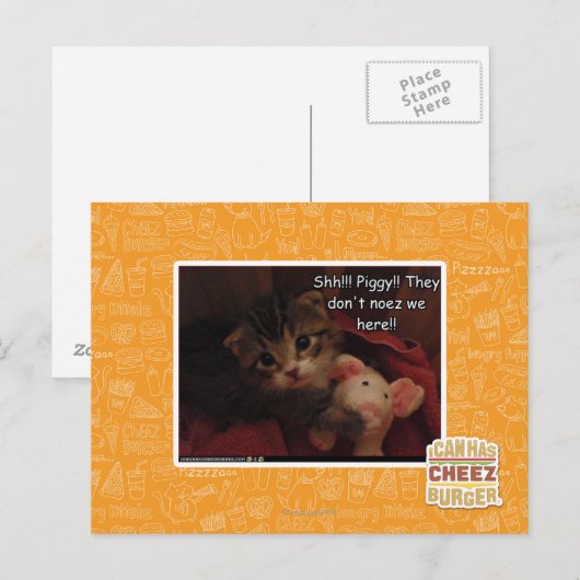 Shh!! Schweine! Postkarte (Vorne/Hinten)