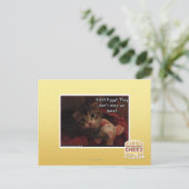 Shh!! Schweine! Postkarte (Stehend Vorderseite)