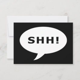 SHH! sprechenblase Einladung