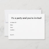 SHH! sprechenblase Einladung (Rückseite)