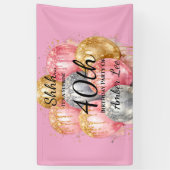 Shh Surprise Birthday Party Banner (Vertikal)