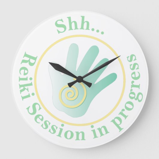 Shh...Treatment in Progress Große Wanduhr (Vorderseite)