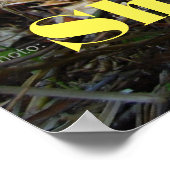 Shhh Baby Sleeping Poster (Ecke)