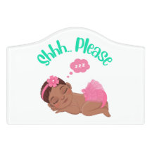 Shhh.. Bitte, Babyschlafwanddekor