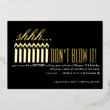 Shhh... BLOW ES NICHT! Überraschung Geburtstag