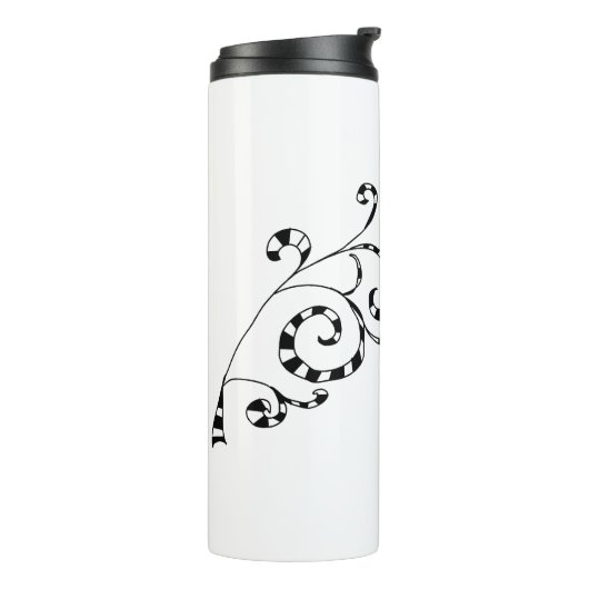 Shhh Es gibt Wein hier Funny Thermosbecher (Nach links gedreht)