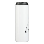 Shhh Es gibt Wein hier Funny Thermosbecher (Rückseite)