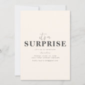 Shhh.. Es ist ein überraschendes Party Einladungs- Einladung (Vorderseite)