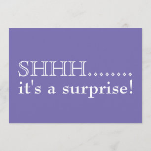 Shhh... Es ist eine überraschende 50. Geburtstagsp Einladung