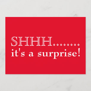 Shhh... Es ist eine überraschende 50. Geburtstagsp Einladung