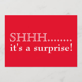 Shhh... Es ist eine überraschende 50. Geburtstagsp Einladung