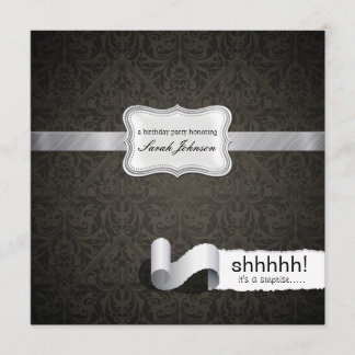 Shhh! Es ist eine Überraschung Einladung