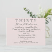 Shhh... Es ist eine Überraschungsparty zum dreißig Einladung (Stehend Vorderseite)