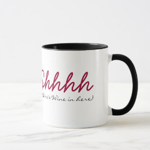 Shhh gibt es Wein herein hier Tasse