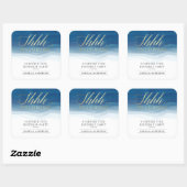 Shhh... | Gold und Aquarellfarben Überraschung Geb Quadratischer Aufkleber (Blatt)