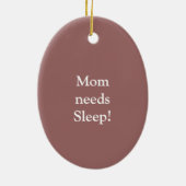 Shhh… Hängendes Herz Verzierung des Schlafens der Keramikornament (Hinten)