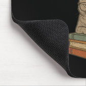 Shhh Happens Funny Librarian Cat Books Library Mousepad (Ecke)