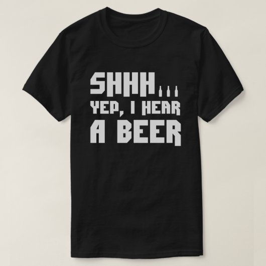 Shhh. Ich höre einen lustigen Bären T-Shirt (Design vorne)