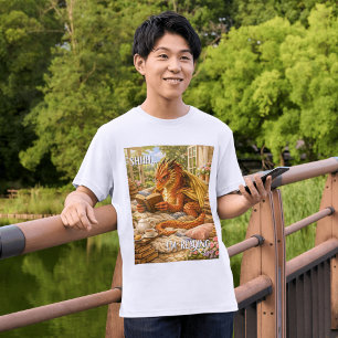 Shhh… Ich lese gemütliches Lesen-Drache T-Shirt