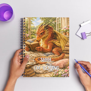 Shhh… Ich lese gerade Gemütliches Lesen-Drache  Notizblock
