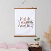 Shhh... ich lese gerade.. wandteppich mit holzrahmen (Schlafzimmer)