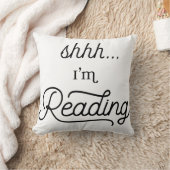 Shhh, ich lese Kissen (Decke)