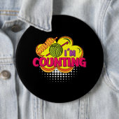 Shhh. Ich zähle lustiges Crochet Design Button (Beispiel)