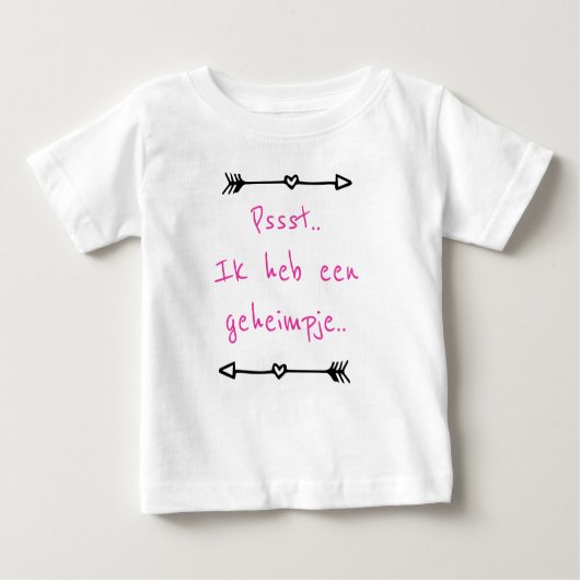 shhh.. Ik heb een geheim.. Baby T-shirt (Vorderseite)
