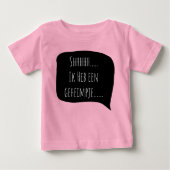 shhh.. Ik heb een geheim... grote zus Baby T-shirt (Vorderseite)