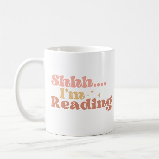 Shhh I'm Reading Kaffeetasse (Links)
