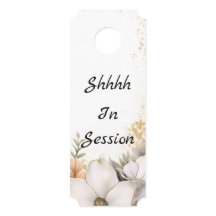 Shhh in Session Therapist Office Türschild Gefahr