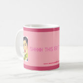 SHHH ist dieses nicht Kaffee! Kaffeetasse (Vorderseite Links)