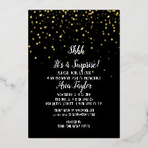 Shhh ist ein überraschendes Confetti|Black Party G