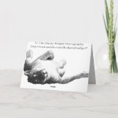 Shhh… ist es eine geheime Grußkarte Karte (Rückseite)